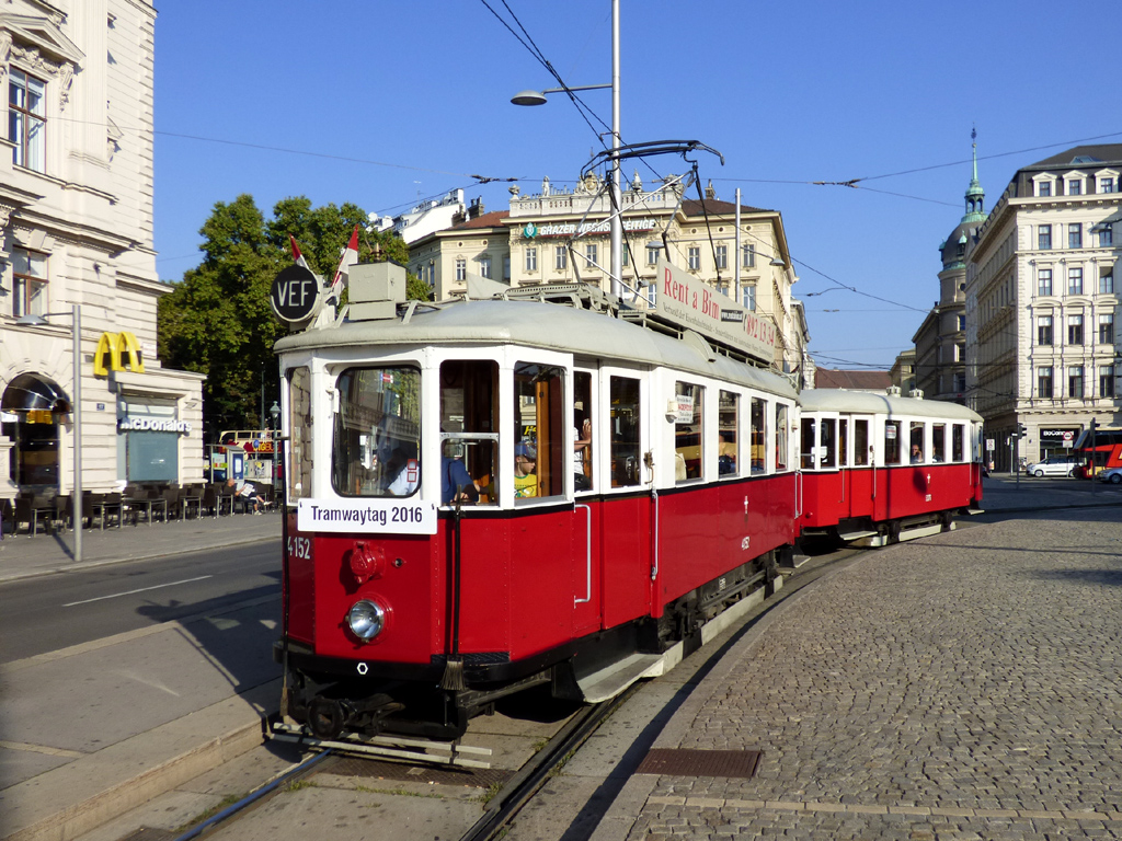 Wien, Simmering Type M1 # 4152; Wien — Tramwaytag 2016 Wien, Simmering Type M1 # 4152; Wien — Tramwaytag 2016