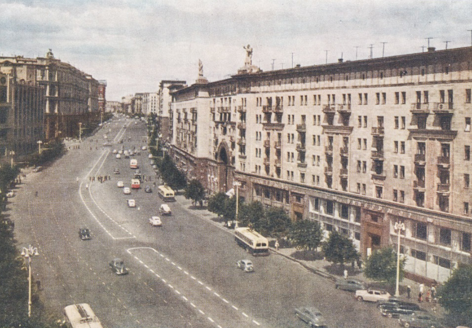Moskva — Historical photos — Tramway and Trolleybus (1946-1991)