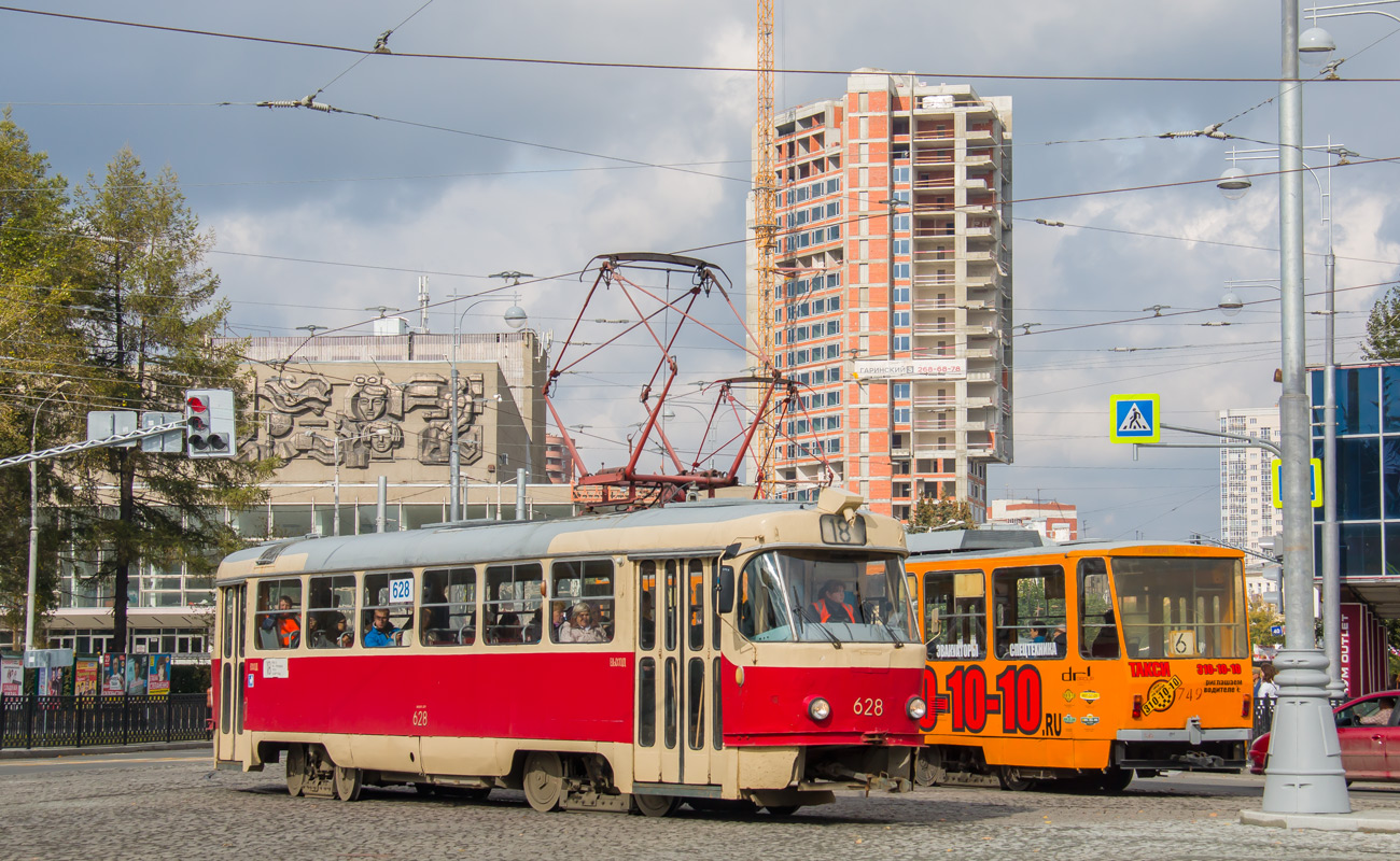 Екатеринбург, Tatra T3SU (двухдверная) № 628