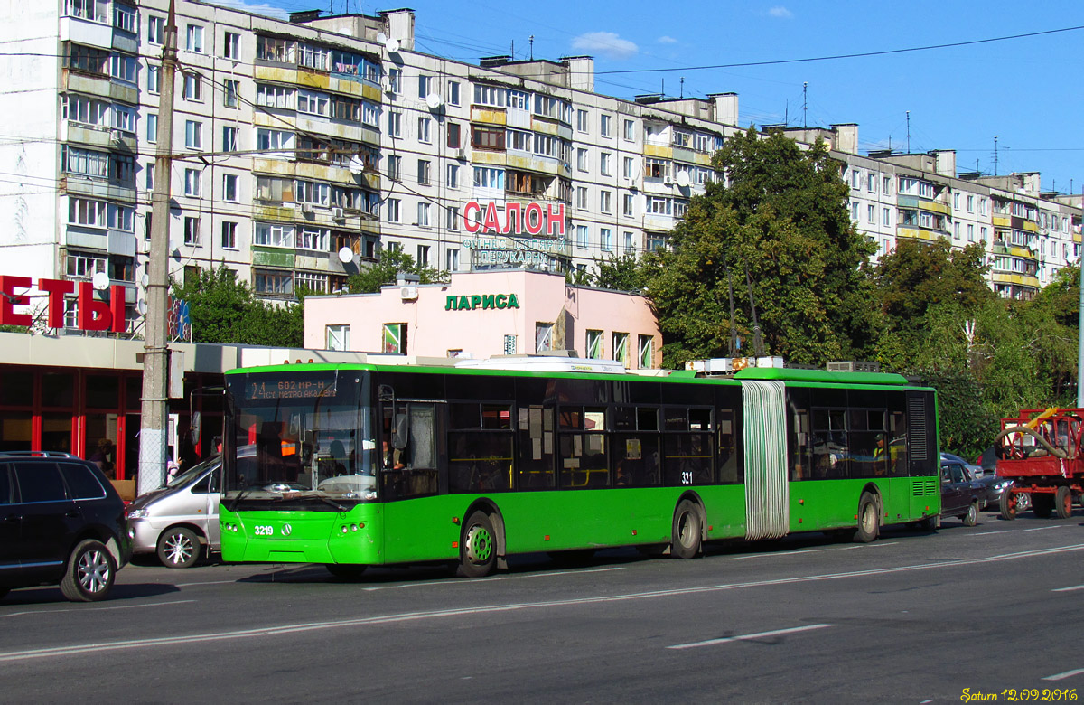 Харкаў, ЛАЗ E301D1 № 3219