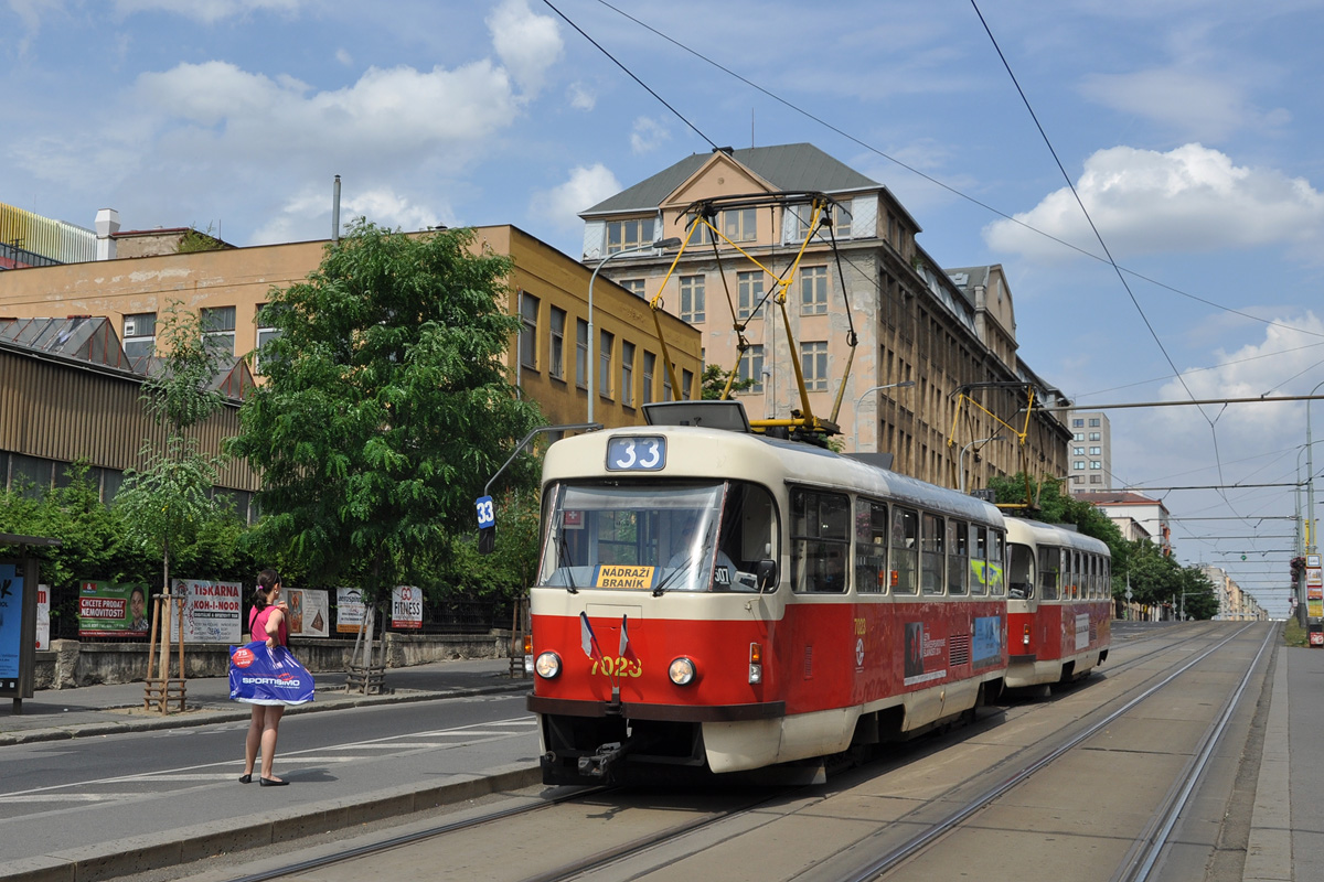 Praga, Tatra T3SUCS Nr. 7023