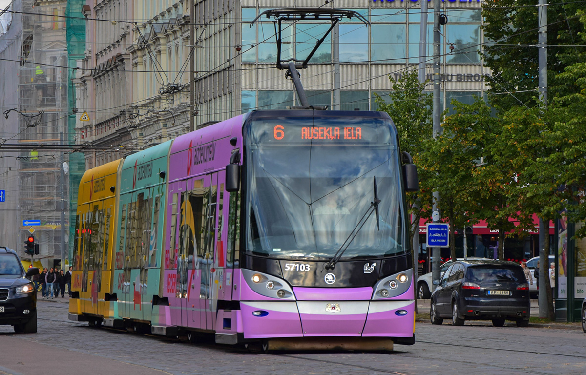 Рига, Škoda 15T ForCity Alfa Riga № 57103