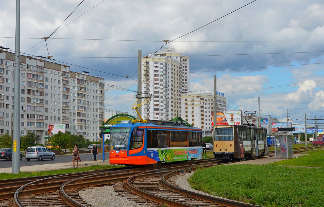 Набережные Челны, 71-623-02 № 0143; Набережные Челны, 71-605 (КТМ-5М3) № 0110