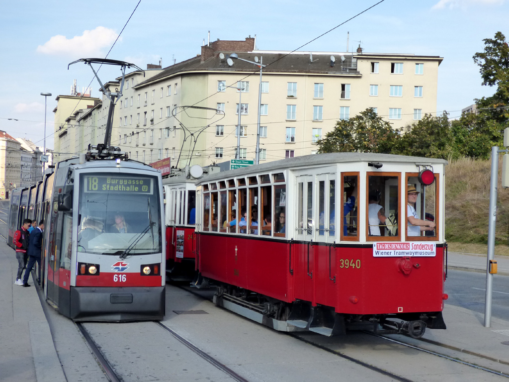Вена, Simmering Type  k5 № 3940; Вена, Siemens ULF-B № 616; Вена — День памятников 2016