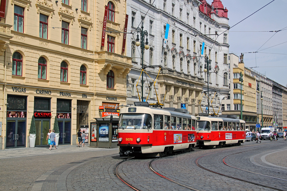 Прага, Tatra T3M2-DVC № 8076; Прага, Tatra T3M2-DVC № 8051