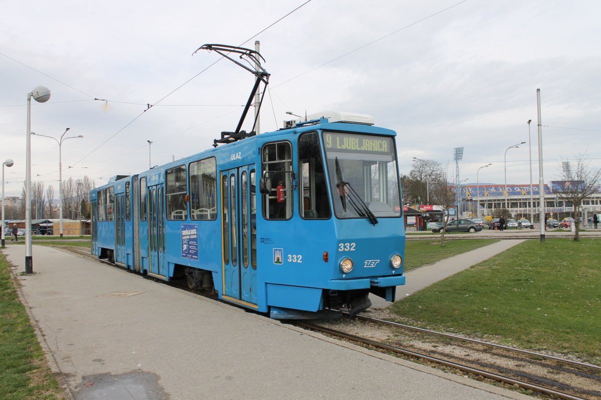 Загреб, Tatra KT4YU № 332