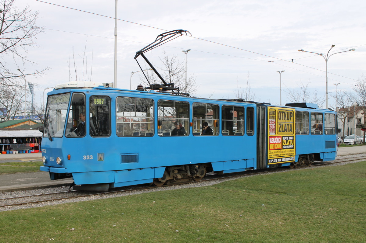 Загреб, Tatra KT4YU № 333