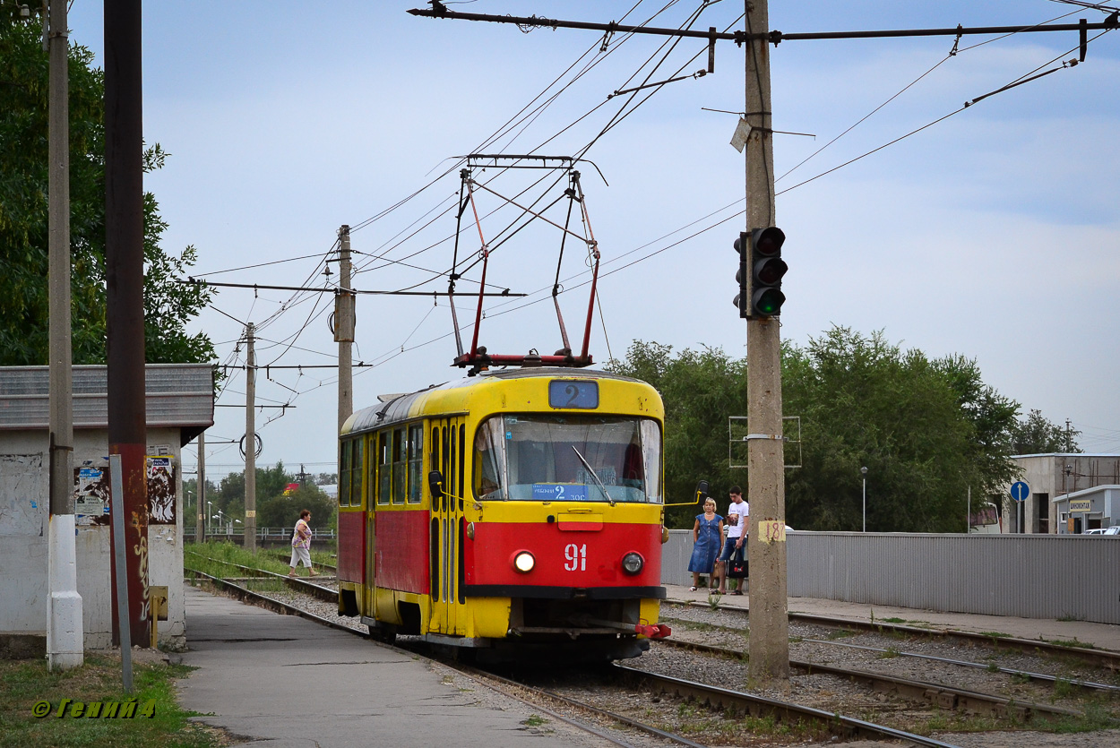 Волжский, Tatra T3SU № 91
