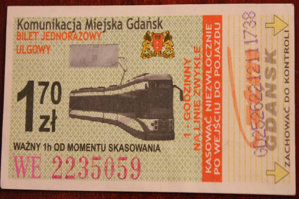 Гданьск — Проездные документы