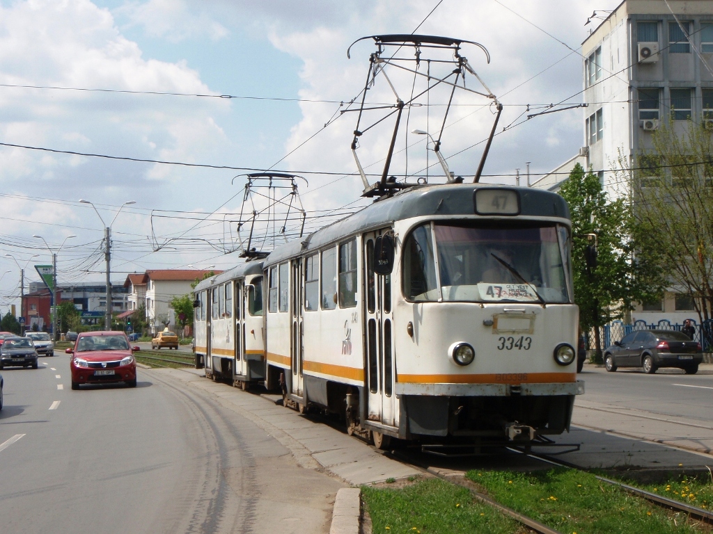 Бухарест - Илфов, Tatra T4R № 3343; Бухарест - Илфов, Tatra T4R № 3312