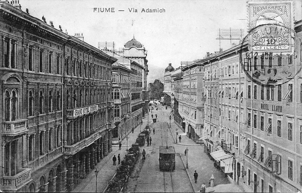 Риека, Двухосный прицепной Ganz № 13; Риека — Старые фотографии