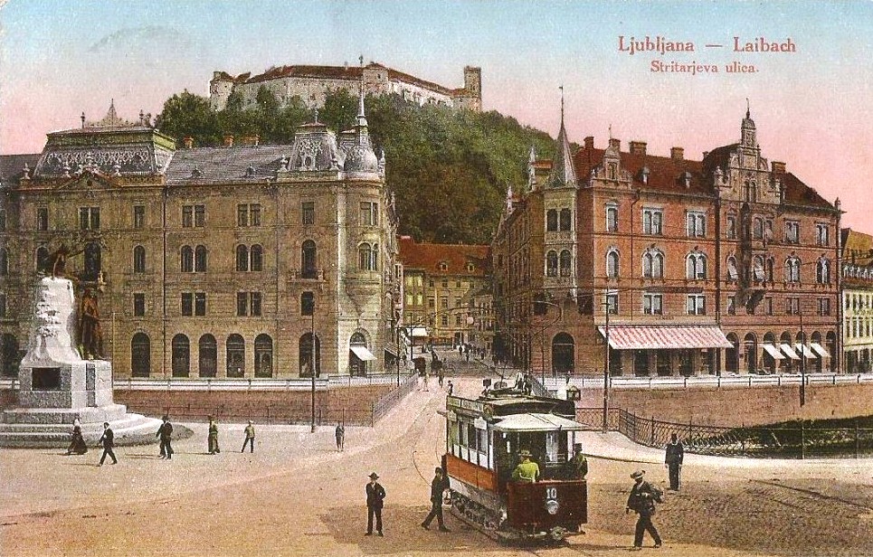 Любляна, Двухосный моторный Graz № 10; Любляна — Старые фотографии