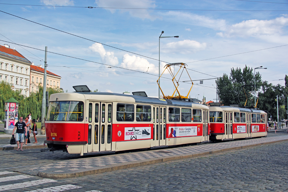 Прага, Tatra T3R.PV № 8174; Прага, Tatra T3R.PV № 8173