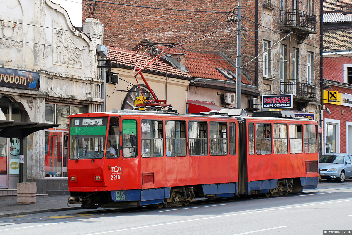 Белград, Tatra KT4YU № 2218