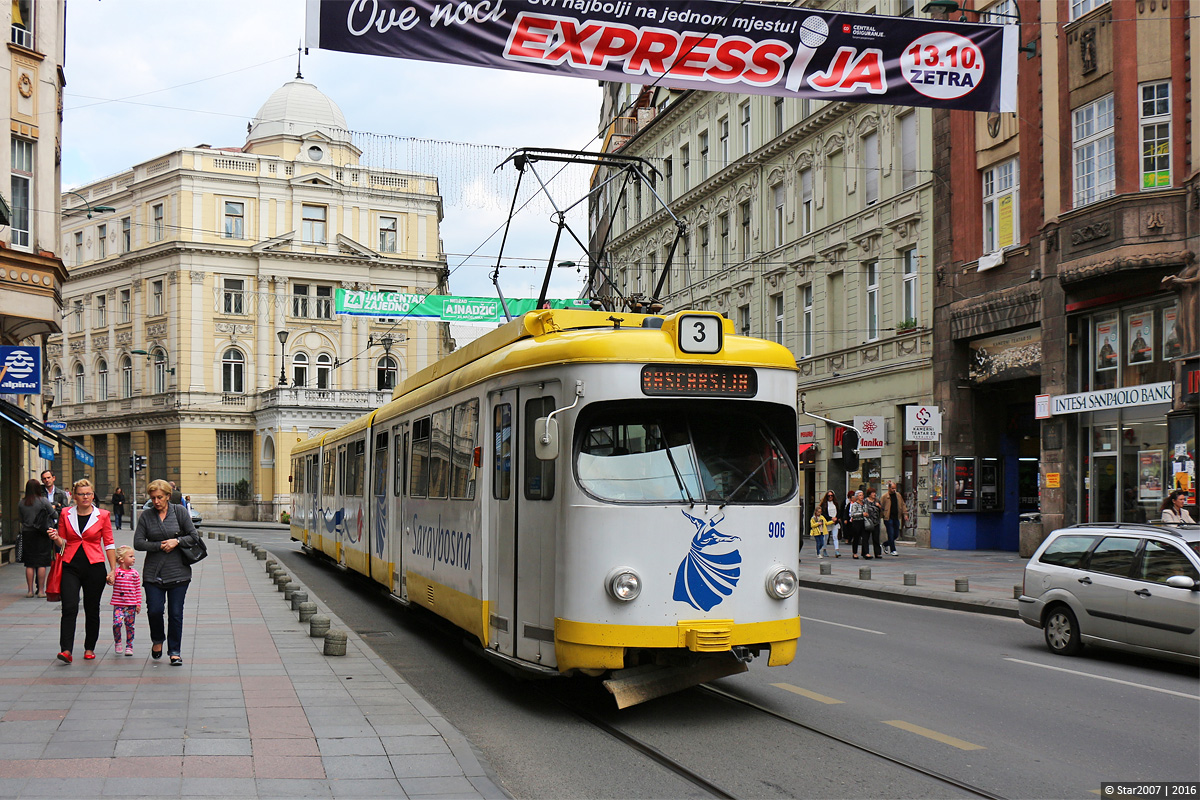 Сараево, Duewag GT8 № 906