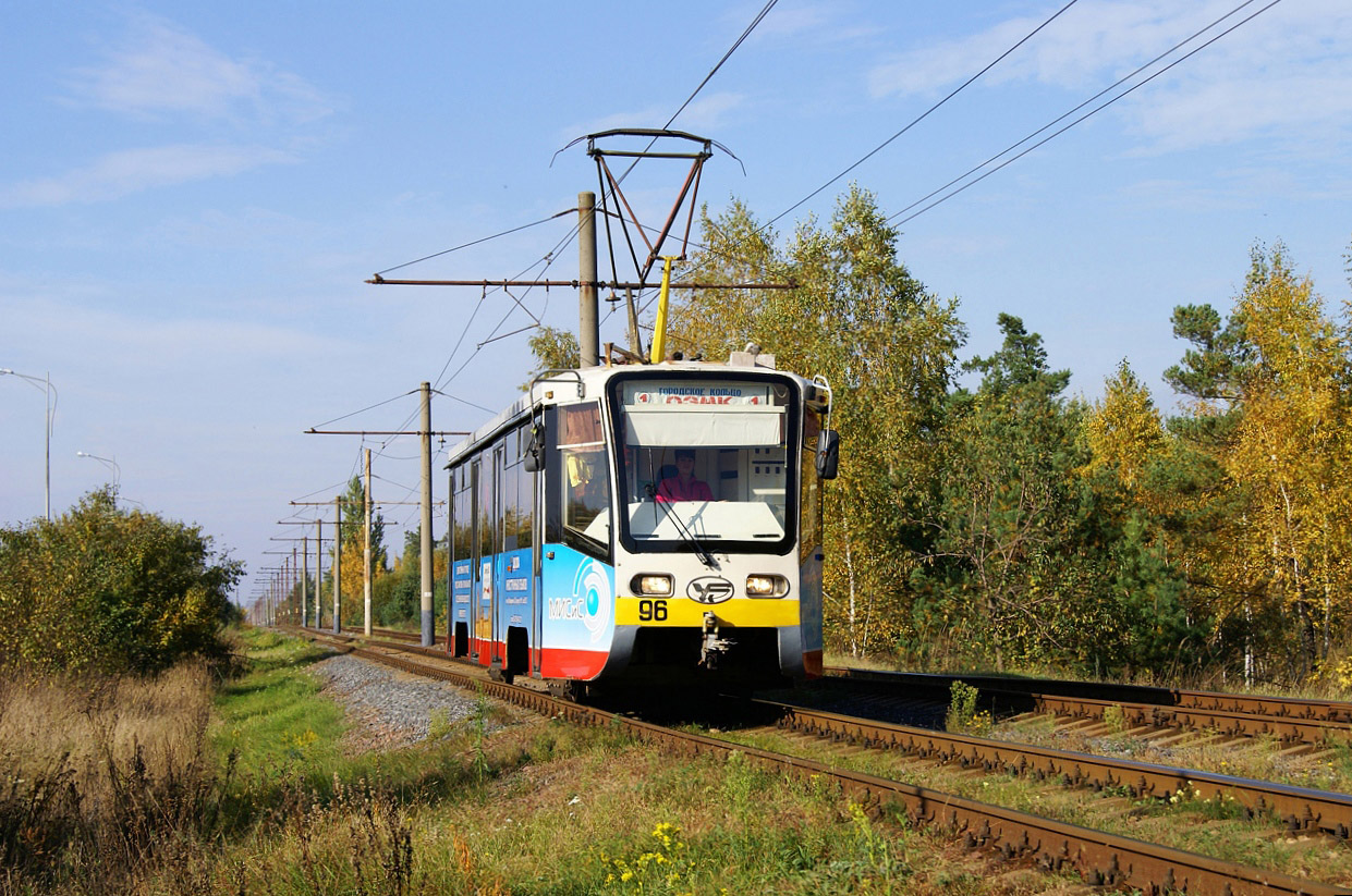 Stary Oskol, 71-619K č. 96; Stary Oskol — Tram and Nature