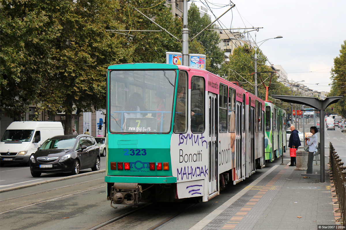 Белград, Tatra KT4YU-M № 2323