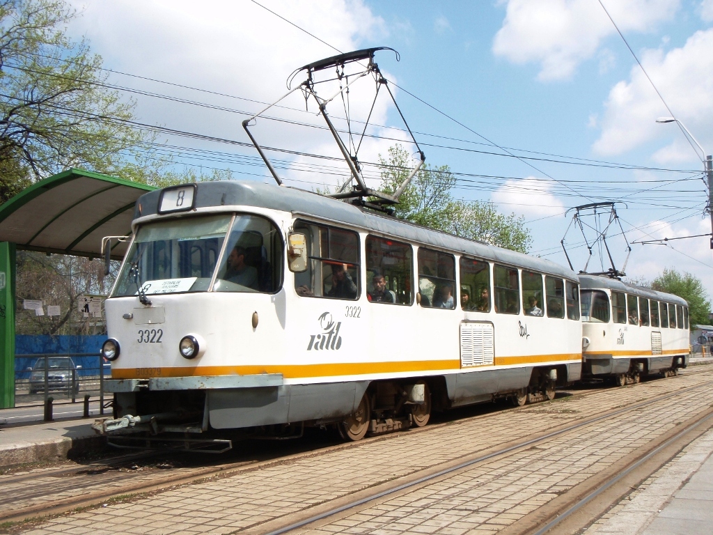 Бухарест - Илфов, Tatra T4R № 3322; Бухарест - Илфов, Tatra T4R № 3406