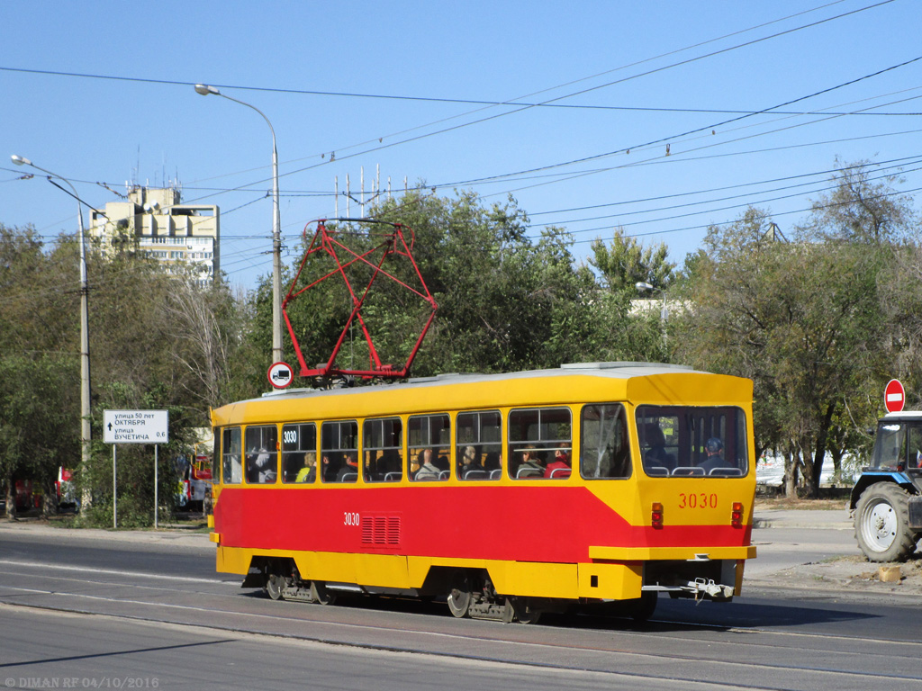 Волгоград, Tatra T3SU мод. ВЗСМ № 3030
