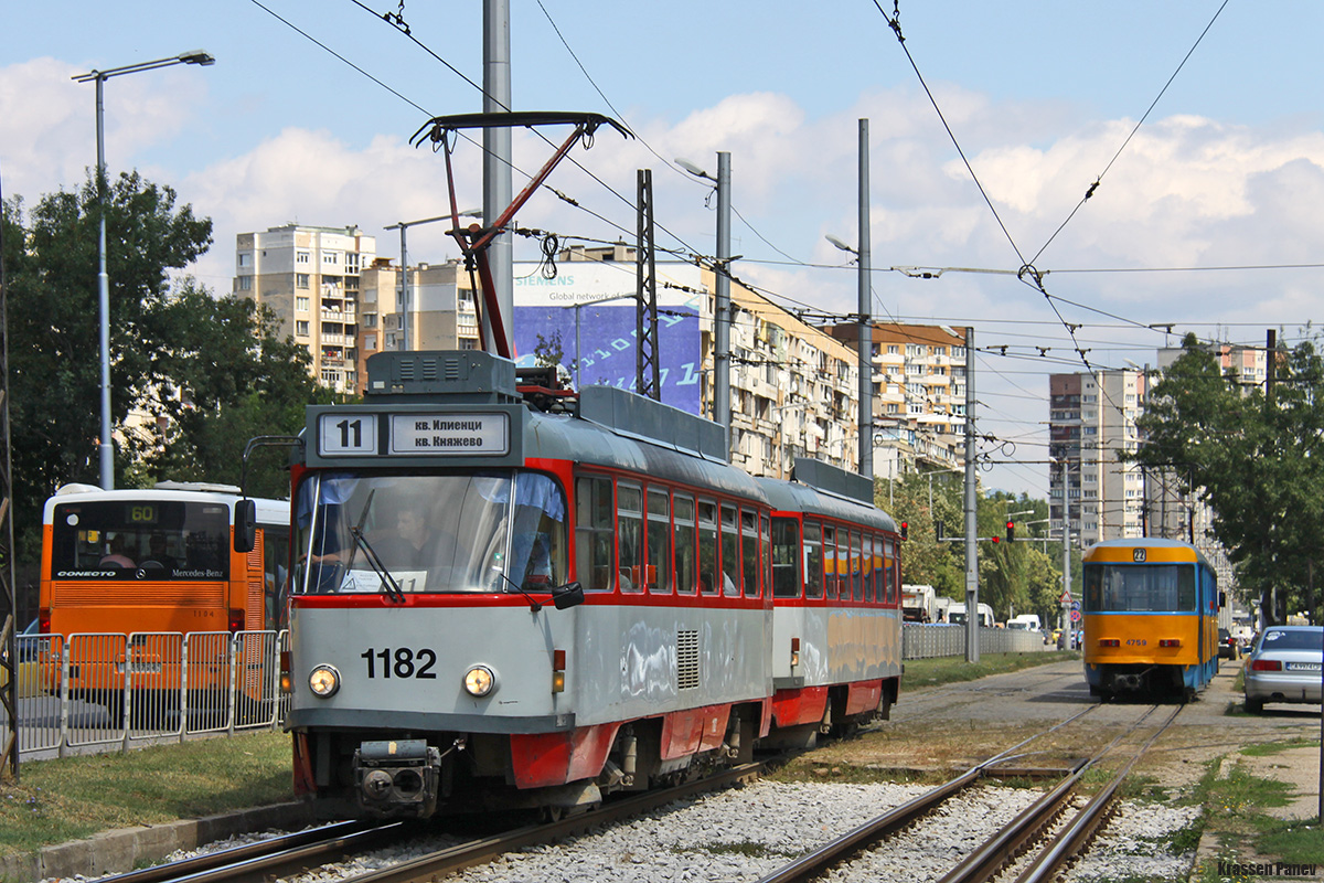 София, Tatra T4DC № 1182
