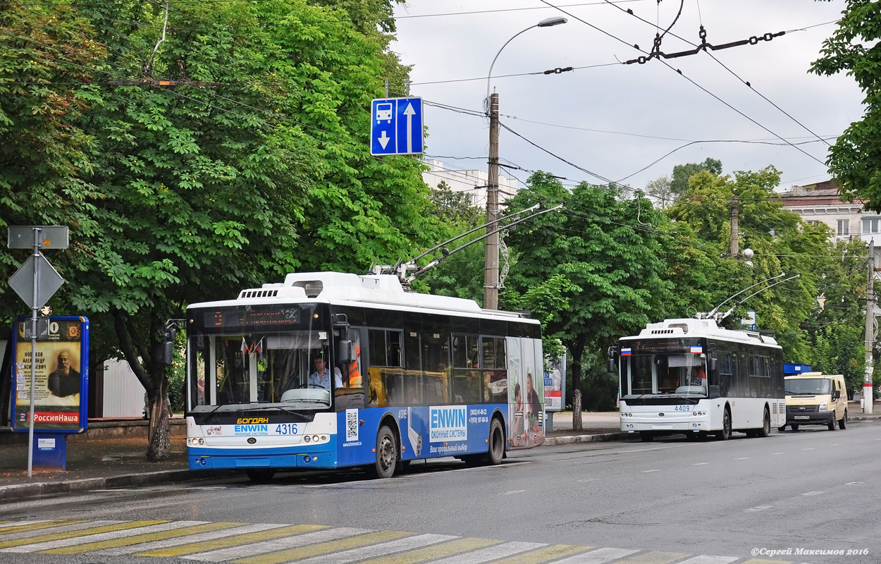 Крымский троллейбус, Богдан Т70110 № 4316