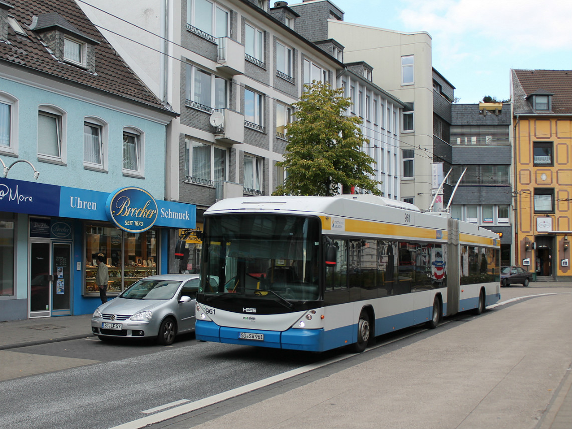 Золинген, Hess SwissTrolley 3 (BGT-N2C) № 961