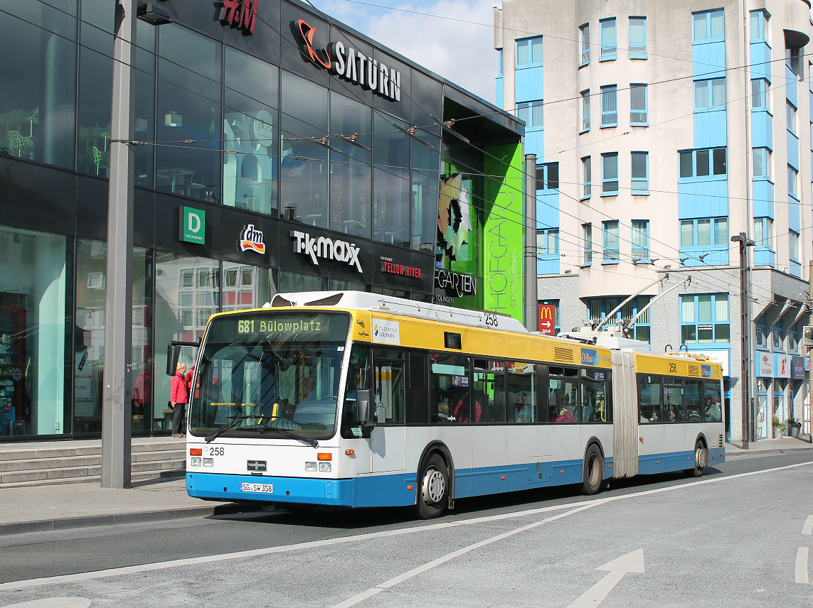 Золинген, Van Hool AG 300T № 258