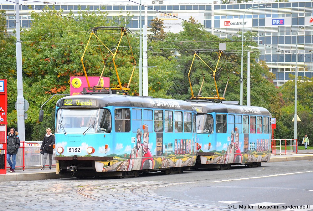 Прага, Tatra T3R.PV № 8182