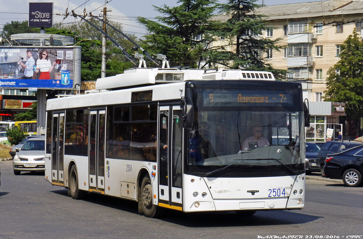 Крымский троллейбус, СВАРЗ-МАЗ-6275 № 2504