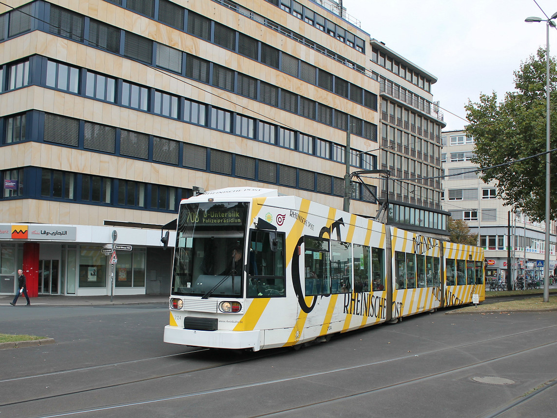 Düsseldorf, Duewag NF6 № 2124 Düsseldorf, Duewag NF6 № 2124