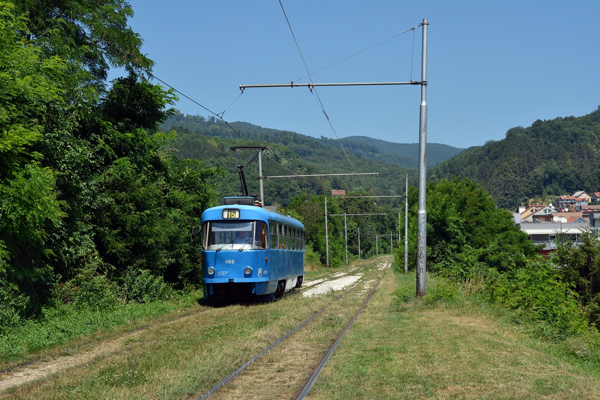 Загреб, Tatra T4YU № 490