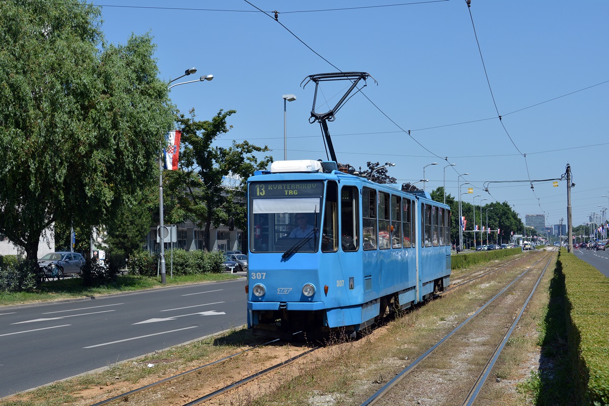 Загреб, Tatra KT4YU № 307