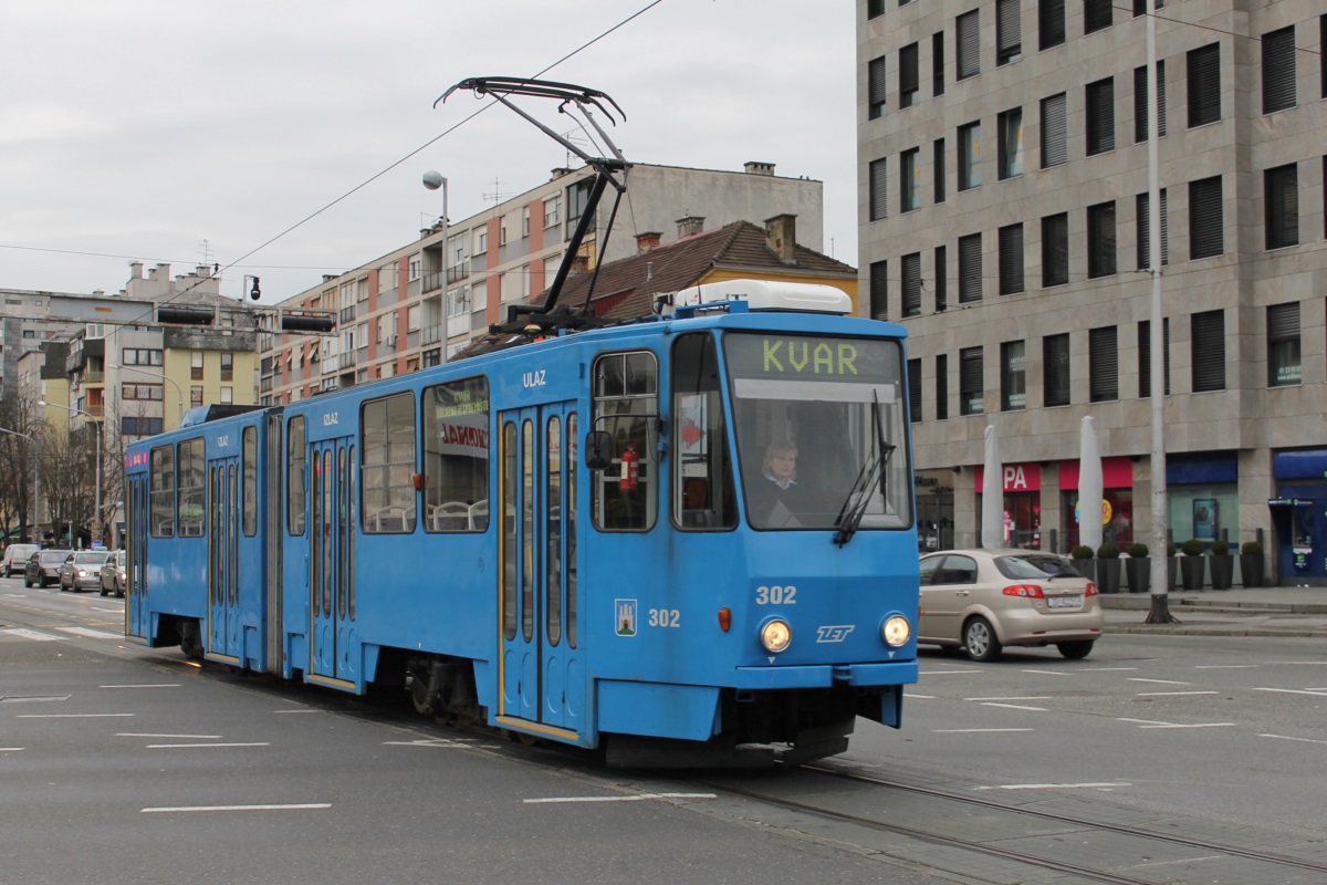 Загреб, Tatra KT4YU № 302