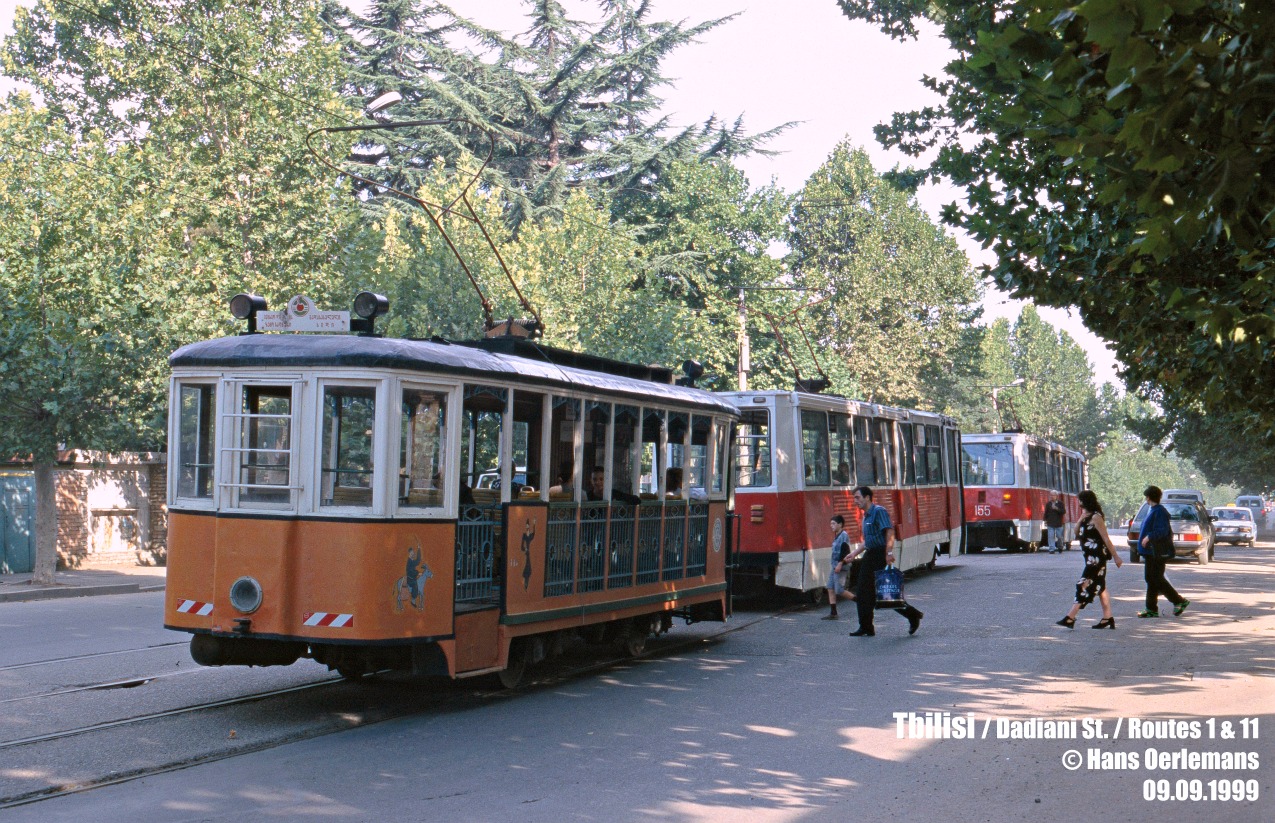 თბილისი, KTM-2 № 100; თბილისი, 71-605 (KTM-5M3) № 167; თბილისი, 71-605 (KTM-5M3) № 155