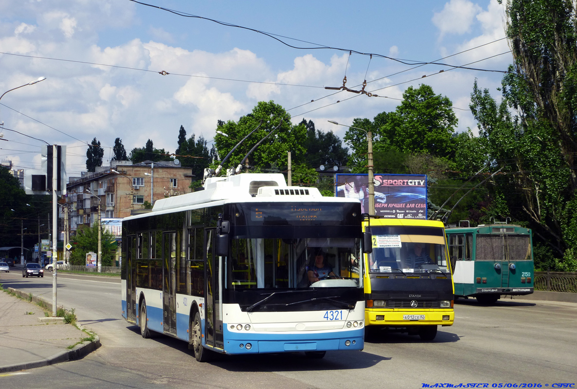 Крымский троллейбус, Богдан Т70110 № 4321