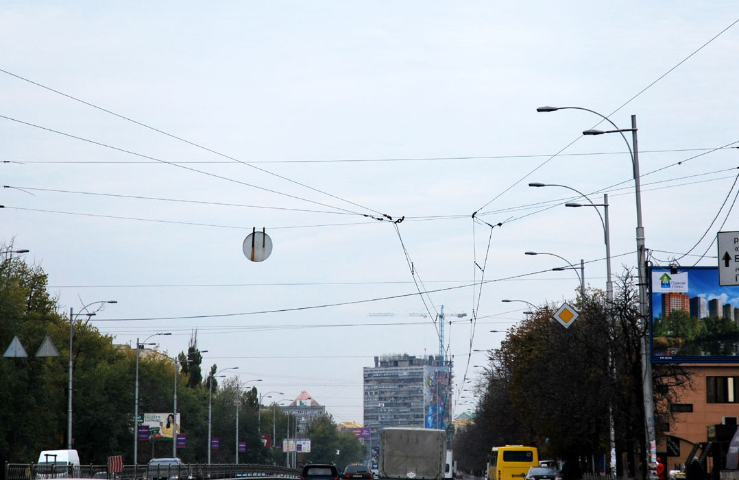 Kyjev — Trolleybus lines: Left bank
