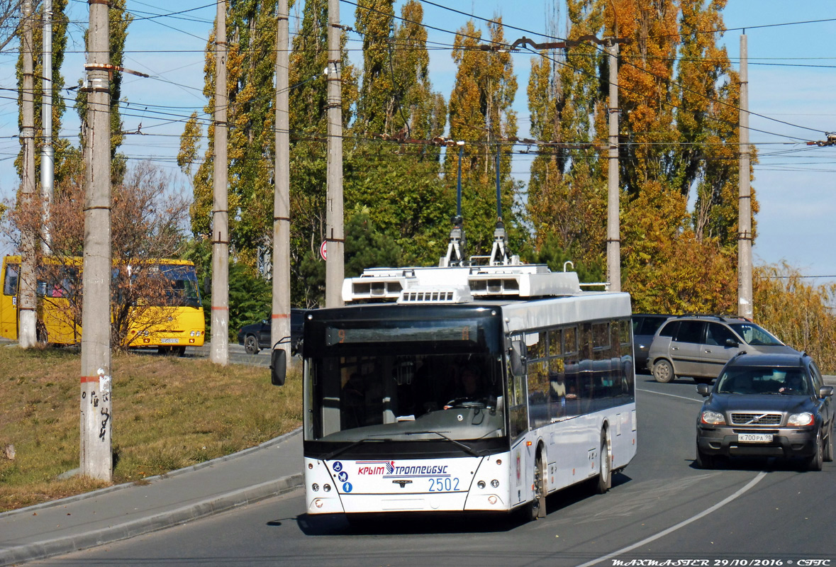 Крымский троллейбус, СВАРЗ-МАЗ-6275 № 2502