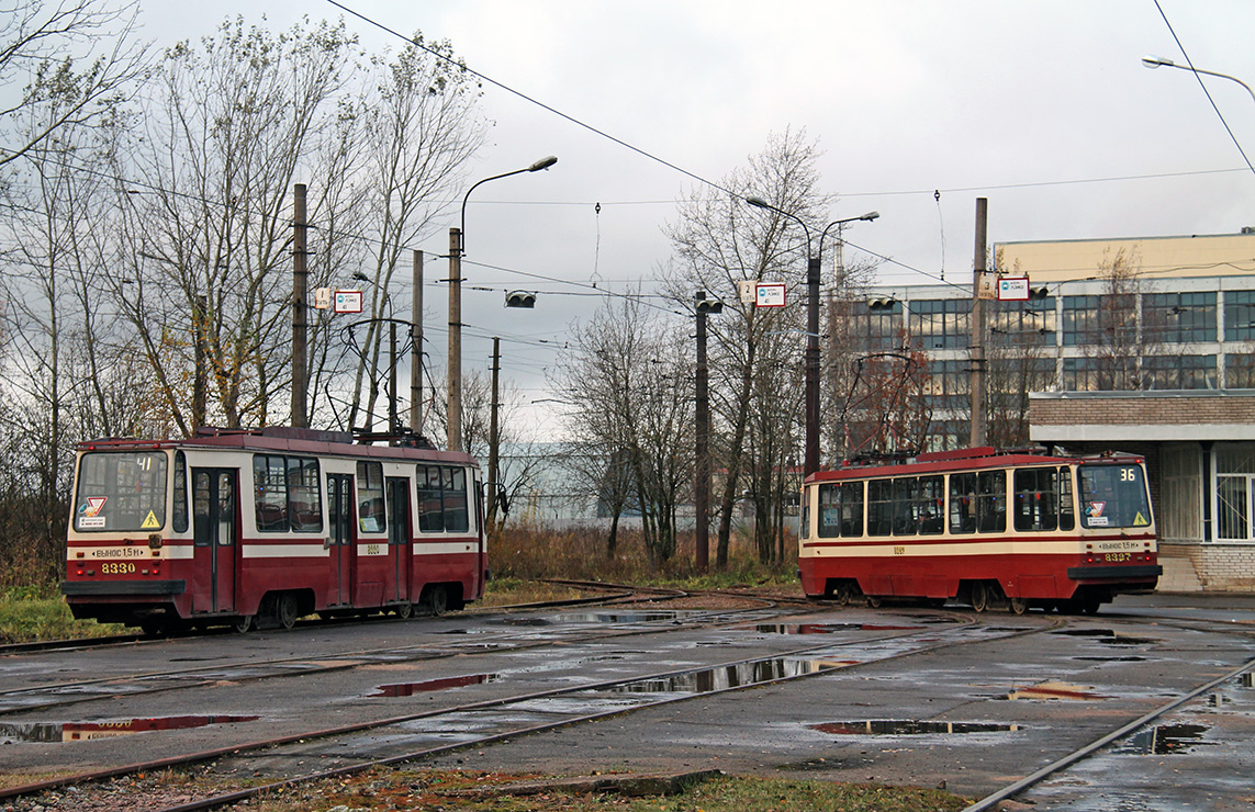 Санкт-Петербург, 71-134К (ЛМ-99К) № 8330; Санкт-Петербург, 71-134К (ЛМ-99К) № 8327