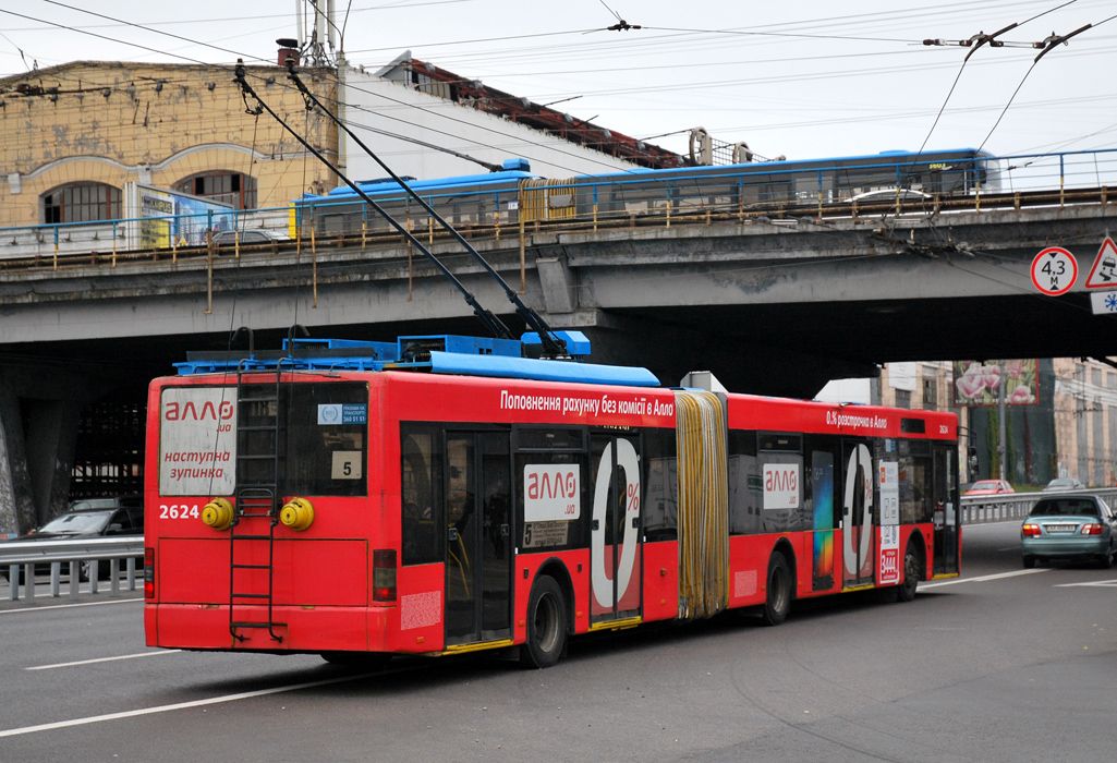Киев, ЛАЗ E301D1 № 2624