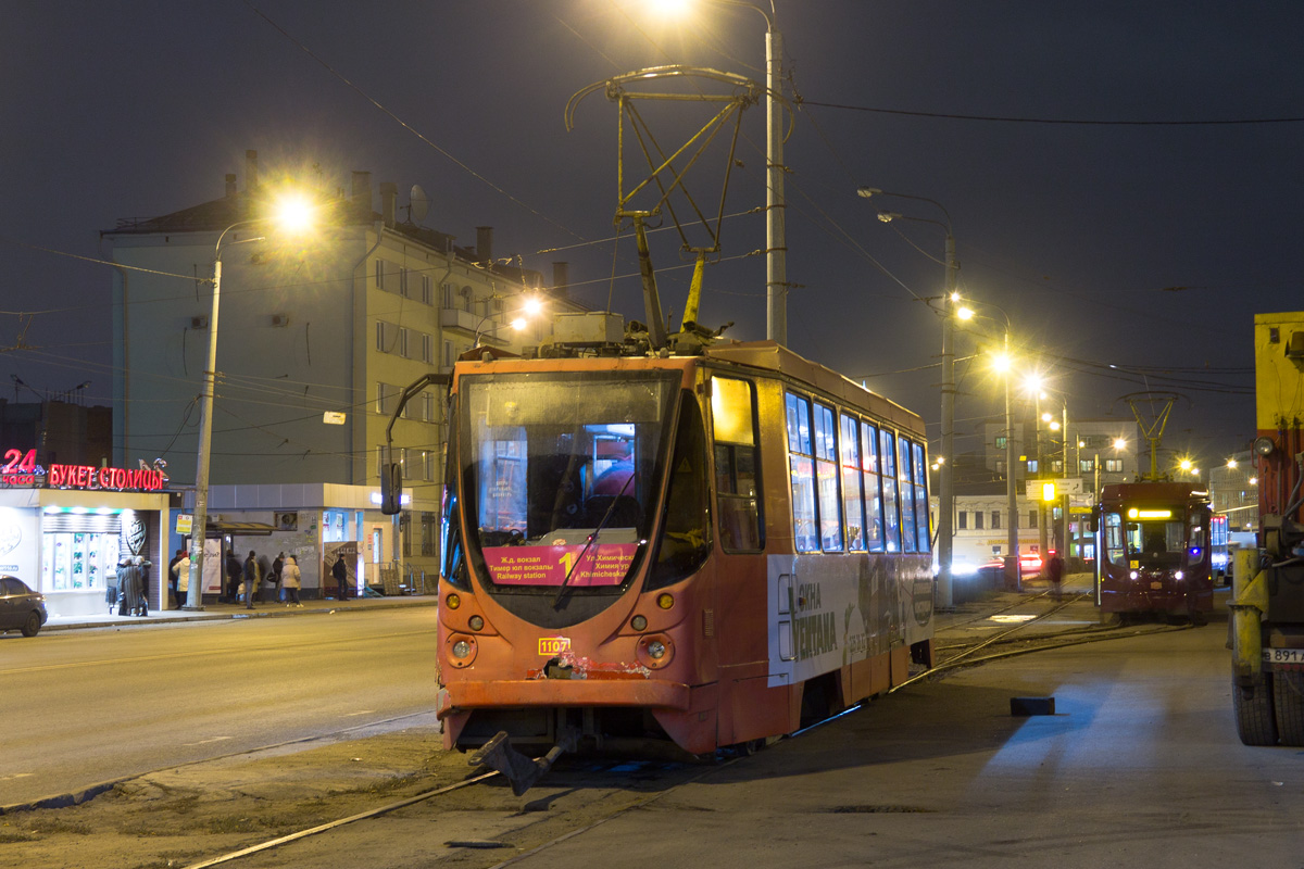 Казань, 71-134АЭ (ЛМ-99АЭ) № 1107; Казань — ДТП и прочие происшествия с электротранспортом