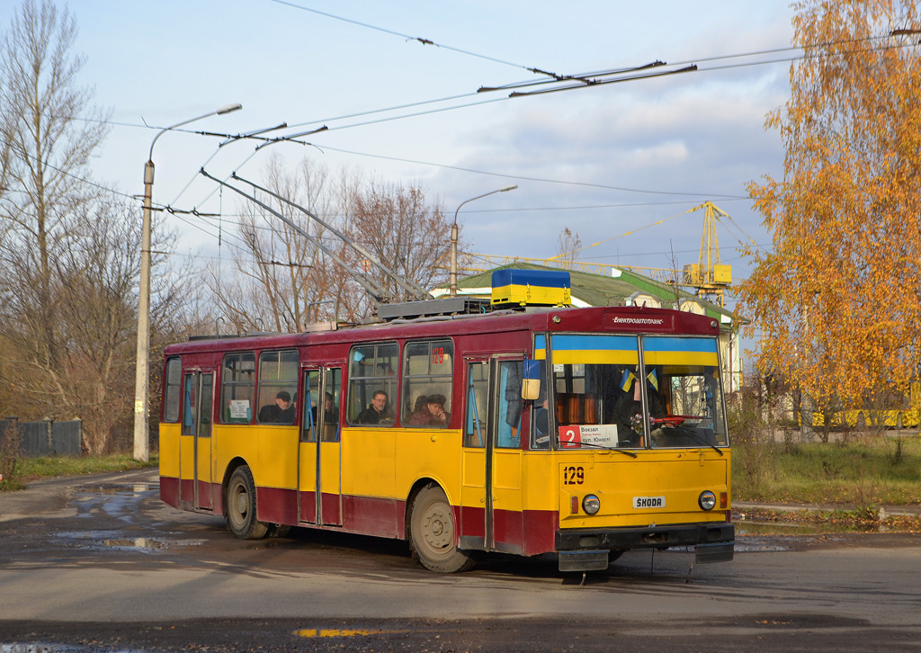 Івано-Франківськ, Škoda 14Tr02 № 129 Івано-Франківськ, Škoda 14Tr02 № 129