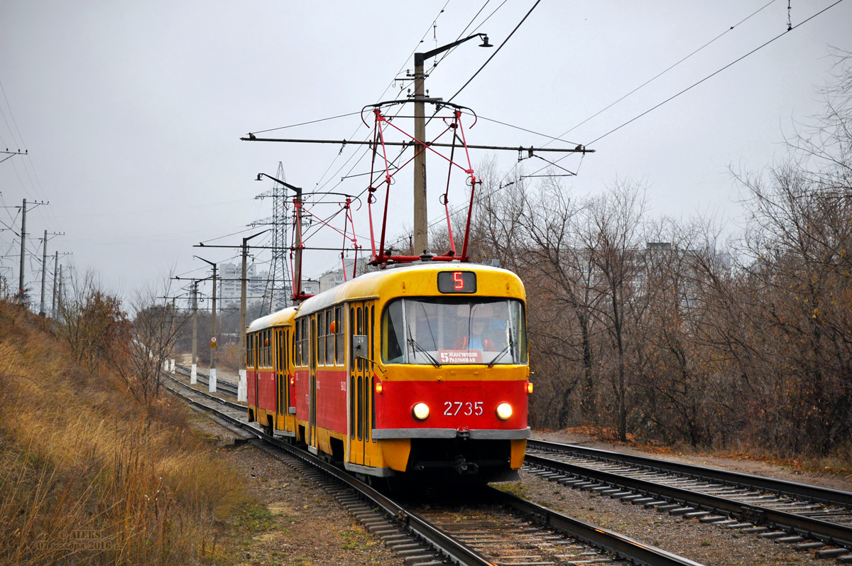 Volgograda, Tatra T3SU № 2735; Volgograda, Tatra T3SU № 2736