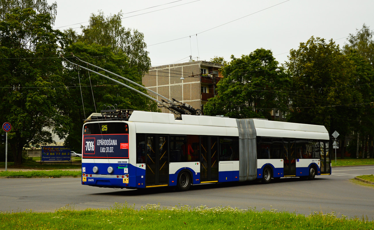 Рига, Solaris Trollino III 18 Ganz-Škoda № 26695