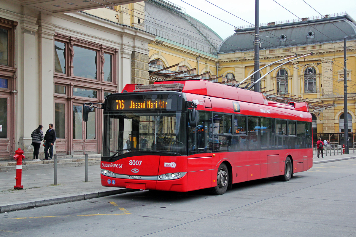 Будапешт, Solaris Trollino III 12 Škoda № 8007 Будапешт, Solaris Trollino III 12 Škoda № 8007