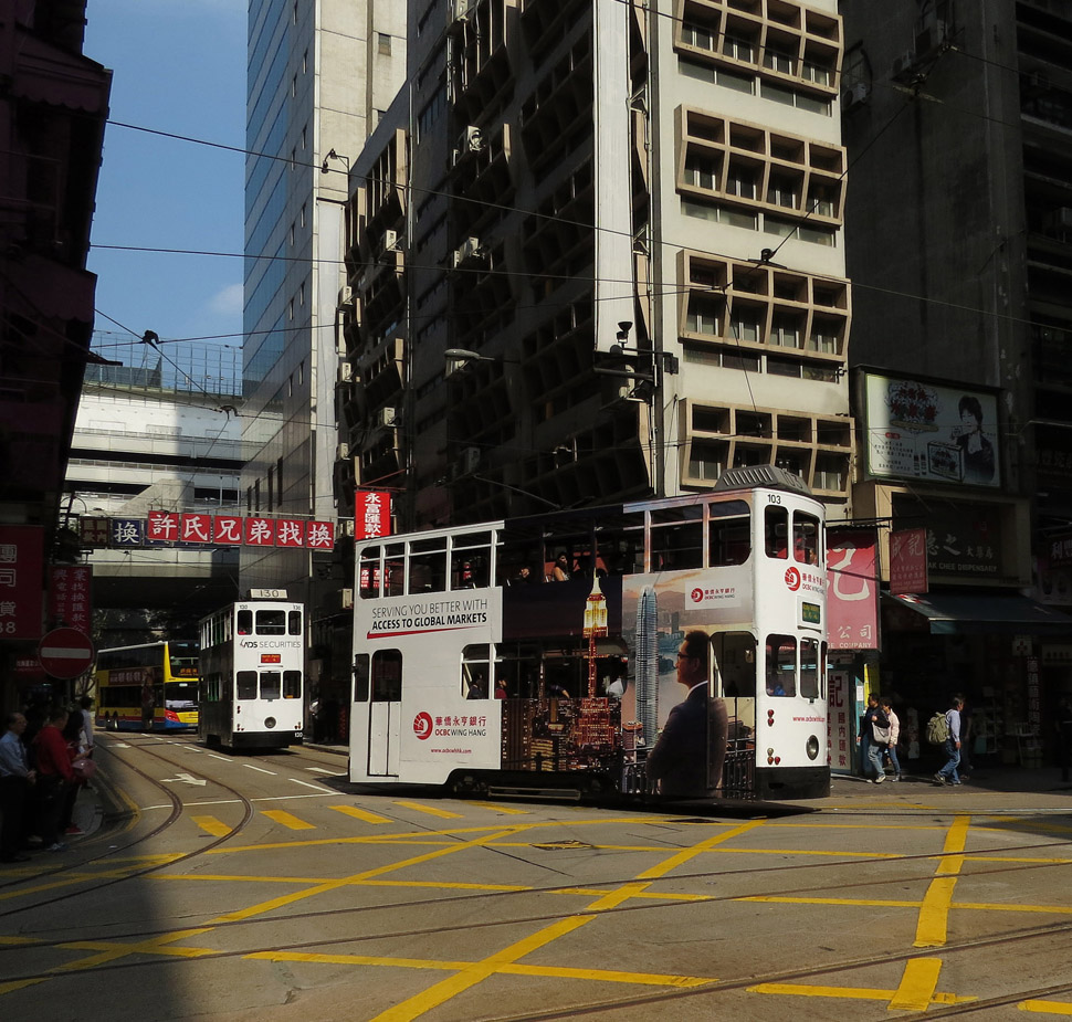 Гонконг, Hong Kong Tramways VI № 130; Гонконг, Hong Kong Tramways VI № 103; Гонконг — Городской трамвай — Линии и инфраструктура