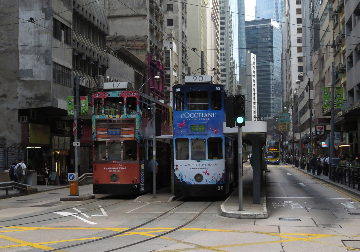 Гонконг, Hong Kong Tramways VI № 17; Гонконг, Hong Kong Tramways VI № 90; Гонконг — Городской трамвай — Линии и инфраструктура