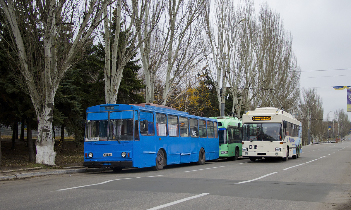 Мариуполь, Škoda 14Tr11/6 № 1475; Мариуполь, MAN/Gräf & Stift 860 SL172HO № 1306