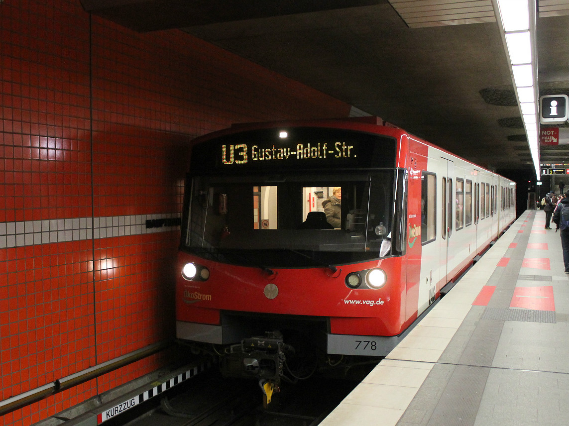 Nuremberg, VAG-Baureihe DT3-F č. 778