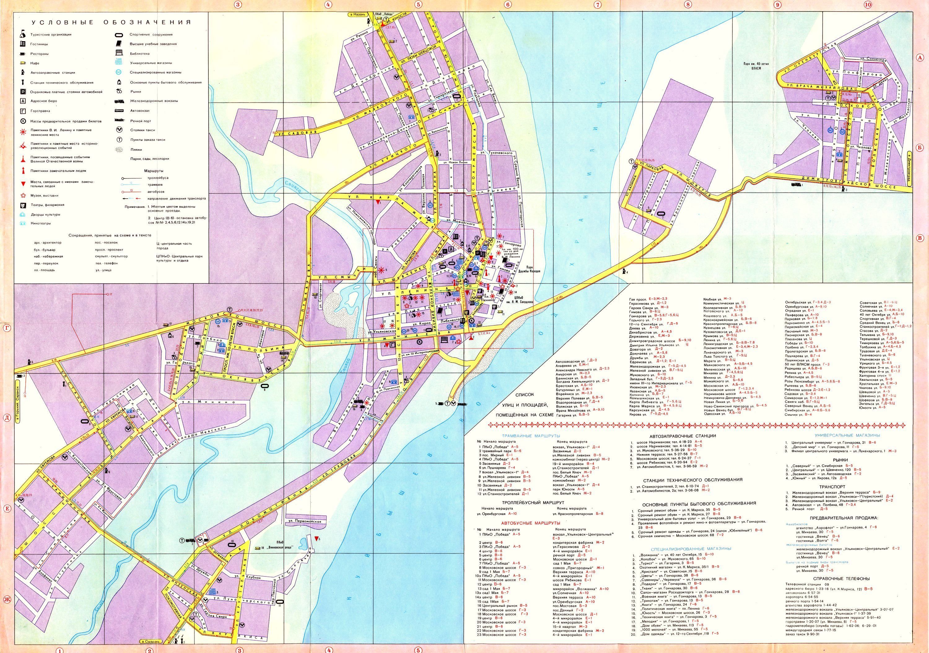 Ульяновск — Схемы