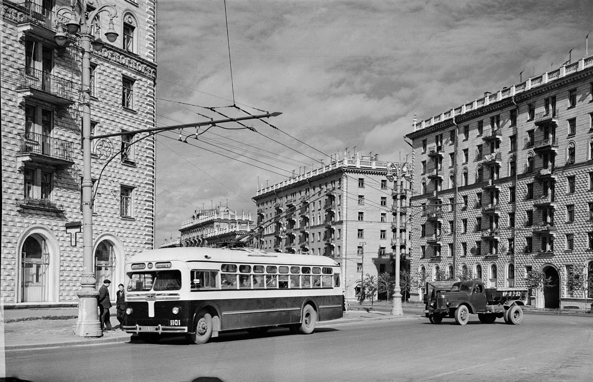 Москва, МТБ-82М № 1101; Москва — Исторические фотографии — Трамвай и Троллейбус (1946-1991)